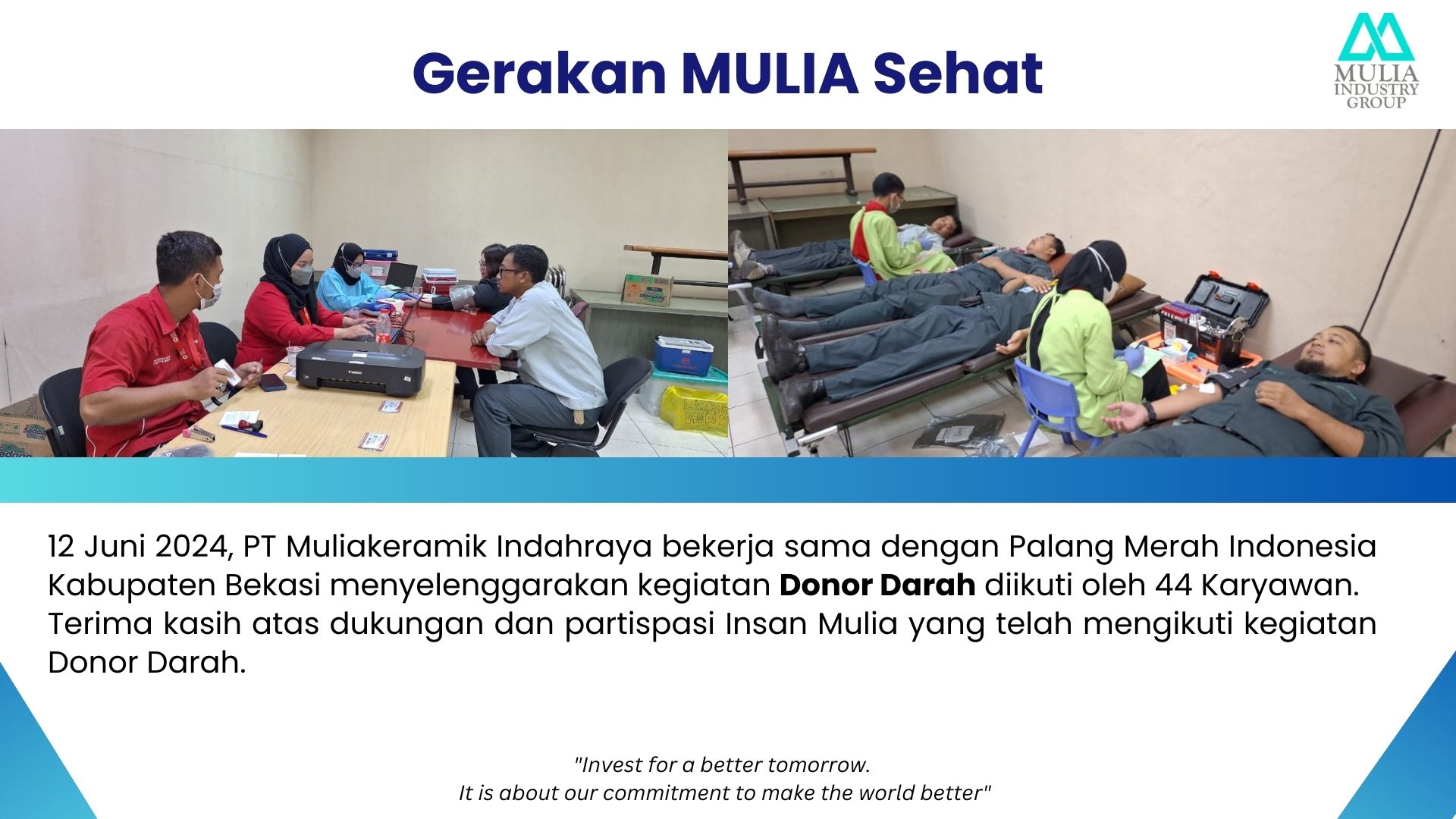 Gerakan MULIA Sehat: Donor Darah